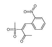 3-methylsulfonyl-4-(2-nitrophenyl)but-3-en-2-one结构式