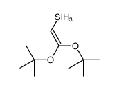 2,2-bis[(2-methylpropan-2-yl)oxy]ethenylsilane结构式