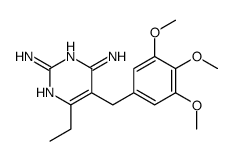 6-ethyl-5-[(3,4,5-trimethoxyphenyl)methyl]pyrimidine-2,4-diamine Structure