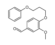 3-methoxy-4-(3-phenoxypropoxy)benzaldehyde Structure