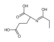 (2S)-2-(propanoylamino)pentanedioic acid结构式