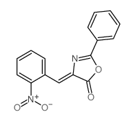 (Z)-4-(2-硝基亚苄基)-2-苯基噁唑-5(4h)-酮结构式