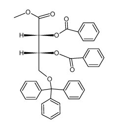 Methyl-2,3-O-benzoyl-4-O-trityl-D-erythronat结构式