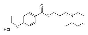 3-(2-methylpiperidin-1-ium-1-yl)propyl 4-ethoxybenzoate,chloride Structure