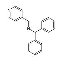 N-benzhydryl-1-(pyridin-4-yl)methanimine结构式
