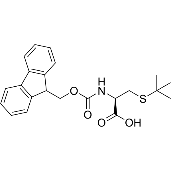 Fmoc-S-tert-butyl-L-cysteine structure