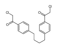 2-chloro-1-[4-[4-[4-(2-chloroacetyl)phenyl]butyl]phenyl]ethanone Structure