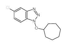 1H-Benzotriazole,5-chloro-1-(cycloheptyloxy)-结构式