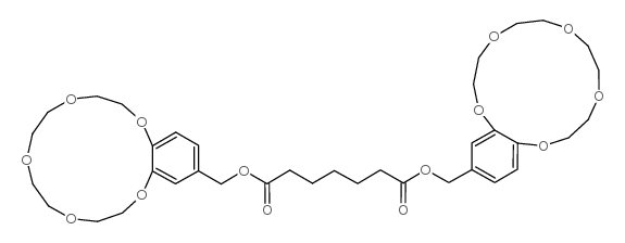 庚二酸双[(苯并-15-冠-5)-15-基甲]酯结构式