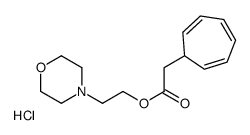 2-morpholin-4-ium-4-ylethyl 2-cyclohepta-2,4,6-trien-1-ylacetate,chloride Structure