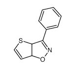 3-phenyl-3a,6a-dihydro-thieno[2,3-d]isoxazole结构式