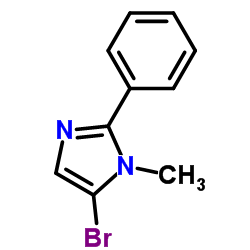 5-溴-1-甲基-2-苯基-1H-咪唑结构式
