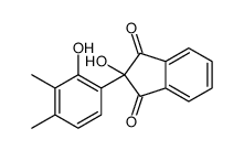 2-hydroxy-2-(2-hydroxy-3,4-dimethylphenyl)indene-1,3-dione结构式