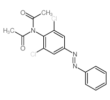 Acetamide,N-acetyl-N-[2,6-dichloro-4-(2-phenyldiazenyl)phenyl]- Structure