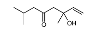 6-hydroxy-2,6-dimethyloct-7-en-4-one Structure