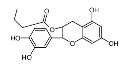 [(2R,3S)-2-(3,4-dihydroxyphenyl)-5,7-dihydroxy-3,4-dihydro-2H-chromen-3-yl] butanoate结构式