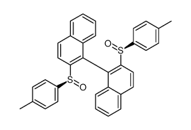 2-[(S)-(4-methylphenyl)sulfinyl]-1-[2-[(S)-(4-methylphenyl)sulfinyl]naphthalen-1-yl]naphthalene Structure