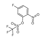 5-fluoro-2-nitrophenyl trifluoromethanesulfonate结构式