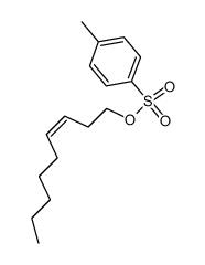 3-cis-nonene-1-yl-p-toluenesulfonate结构式