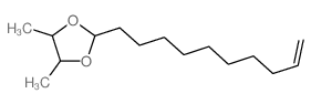 2-dec-9-enyl-4,5-dimethyl-1,3-dioxolane结构式