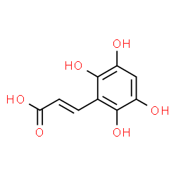 2-Propenoic acid, 3-(2,3,5,6-tetrahydroxyphenyl)- (9CI) structure