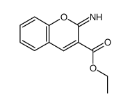 2-Imino-2H-1-benzopyran-3-carboxylic acid ethyl ester结构式