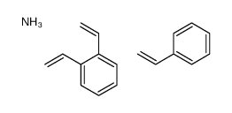 Styrene, divinylbenzene polymer, sulfonated, ammonium salt Structure
