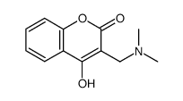 3-(NN-dimethylamino)methyl-4-hydroxycoumarin Structure
