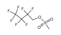 (1H,1H-Heptafluor-butyl)-methansulfonat结构式