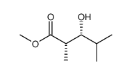 methyl (2RS,3SR)-3-hydroxy-2,4-dimethylpentanoate结构式