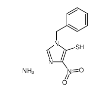 ammonium 1-benzyl-4-nitro-1H-imidazole-5-thiolate Structure