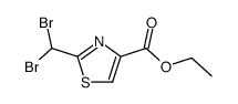 2-Dibrommethyl-4-thiazolcarbonsaeure-ethylester结构式