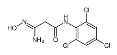 3-Oxo-3-(2,4,6-trichloroanilino)propionamidoxime结构式