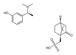 (S)-3-(1-(dimethylamino)ethyl)phenol ((1S,4R)-7,7-dimethyl-2-oxobicyclo[2.2.1]heptan-1-yl)methanesulfonate Structure
