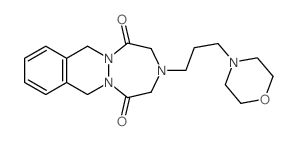 3-(3-(4-Morpholinyl)propyl)-3,4,7,12-tetrahydro-1H-(1,2,5)triazepino(1,2-b)phthalazine-1,5(2H)-dione结构式