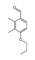 2,3-二甲基-4-丙氧基苯甲醛结构式