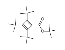 2,3,4-Tri-tert-butylcyclobutadien-1-carbonsaeure-tert-butylester结构式