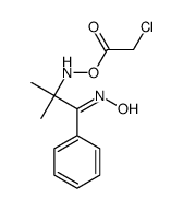 [(1-hydroxyimino-2-methyl-1-phenylpropan-2-yl)amino] 2-chloroacetate结构式