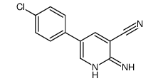 2-amino-5-(4-chlorophenyl)pyridine-3-carbonitrile Structure
