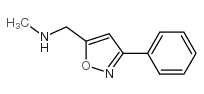 5-[(甲基氨基)甲基]-3-苯基异唑结构式