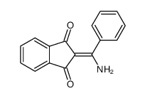 2-(α-aminobenzylidene)indane-1,3-dione结构式