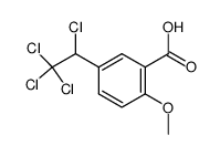 2-methoxy-5-(1,2,2,2-tetrachloro-ethyl)-benzoic acid结构式