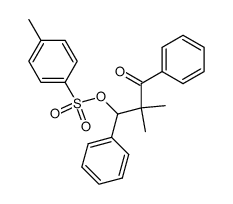 2,2-dimethyl-3-oxo-1,3-diphenylpropyl 4-methylbenzenesulfonate结构式