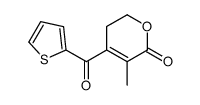 5-methyl-4-(thiophene-2-carbonyl)-2,3-dihydropyran-6-one结构式