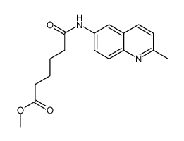 methyl 6-[(2-methylquinolin-6-yl)amino]-6-oxohexanoate Structure