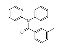 3-methyl-N-phenyl-N-(pyridin-2-yl)benzamide结构式