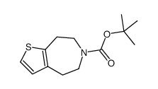4,5,7,8-四氢-6H-噻吩并[2,3-d]氮杂-6-羧酸叔丁酯结构式