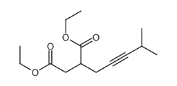 diethyl 2-(4-methylpent-2-ynyl)butanedioate结构式