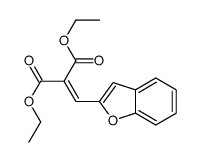 diethyl 2-(1-benzofuran-2-ylmethylidene)propanedioate Structure