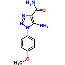 5-Amino-1-(4-methoxyphenyl)-1H-1,2,3-triazole-4-carboxamide Structure